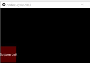पायथन - किवी में एंकरलाउट 
