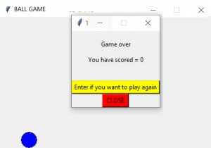 पायथन का उपयोग करके बॉल गेम को पकड़ना 