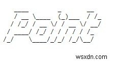 पायथन पाइफिगलेट मॉड्यूल का उपयोग करके ASCII कला 
