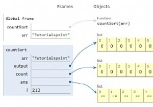 काउंटिंग सॉर्ट के लिए पायथन प्रोग्राम 