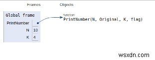 पायथन प्रोग्राम में किसी भी लूप का उपयोग किए बिना नंबर श्रृंखला प्रिंट करें 
