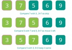 पायथन प्रोग्राम में इंसर्शन सॉर्ट 