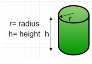 एक सिलेंडर की परिधि का पता लगाने के लिए पायथन कार्यक्रम 