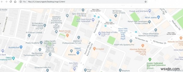 पायथन में gmplot पैकेज का उपयोग करके Google मानचित्र को प्लॉट करना? 