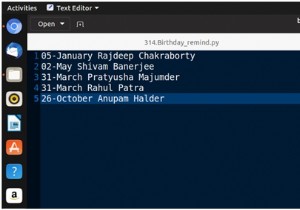पायथन में जन्मदिन अनुस्मारक आवेदन 