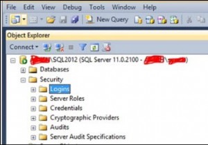 MS SQL सर्वर पर डेटाबेस में लॉग इन करने के तरीके 