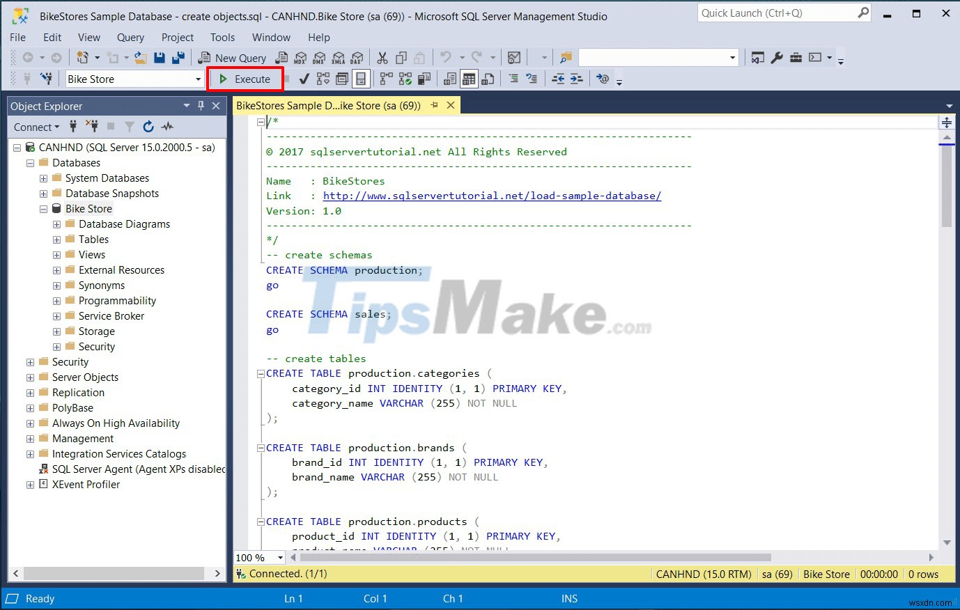 स्क्रिप्ट फ़ाइल से SQL सर्वर में डेटा कैसे आयात करें 