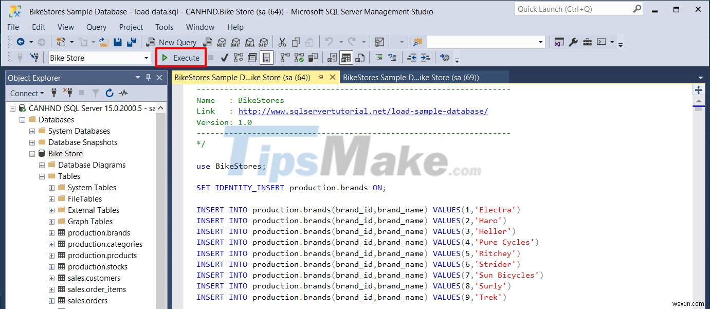 स्क्रिप्ट फ़ाइल से SQL सर्वर में डेटा कैसे आयात करें 