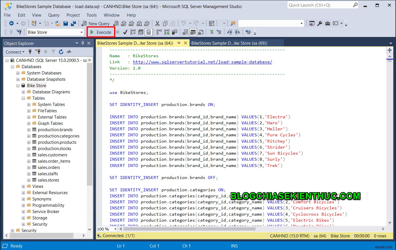 स्क्रिप्ट फ़ाइल से SQL सर्वर में डेटा कैसे आयात करें 