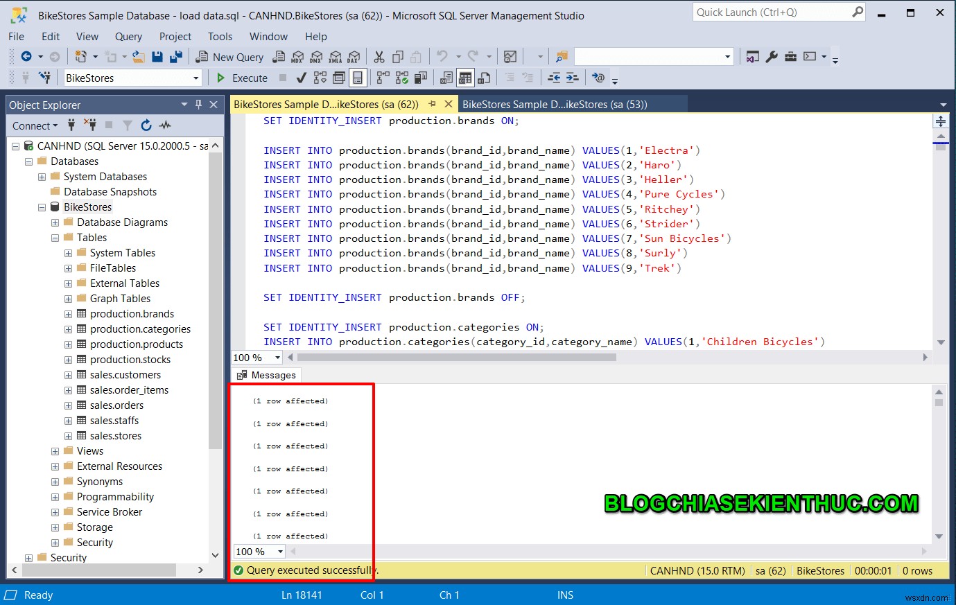 स्क्रिप्ट फ़ाइल से SQL सर्वर में डेटा कैसे आयात करें 