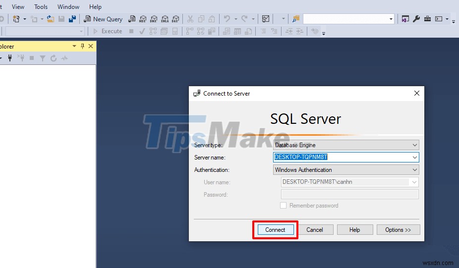 SSMS के माध्यम से SQL सर्वर से कनेक्शन कैसे करें 