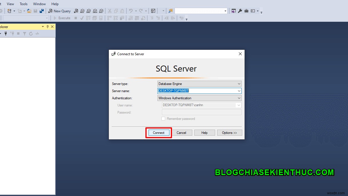 SSMS के माध्यम से SQL सर्वर से कनेक्शन कैसे करें 