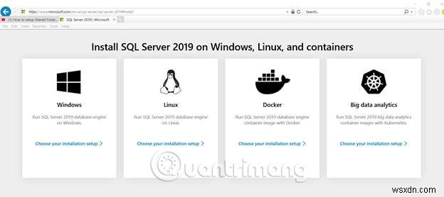 SQL सर्वर 2019 स्थापित करने के निर्देश 