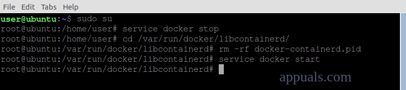 [फिक्स] डॉकर डेमॉन से  यूनिक्स:///var/run/docker.sock  पर कनेक्ट नहीं हो सकता 