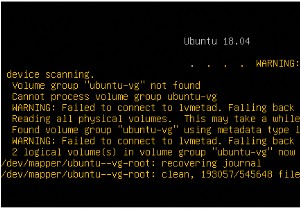 Ubuntu पर  lvmetad से कनेक्ट करने में विफल  त्रुटि को कैसे ठीक करें? 