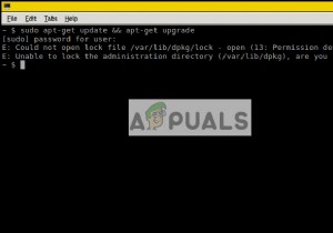 फिक्स:लॉक फाइल नहीं खोल सका /var/lib/dpkg/lock