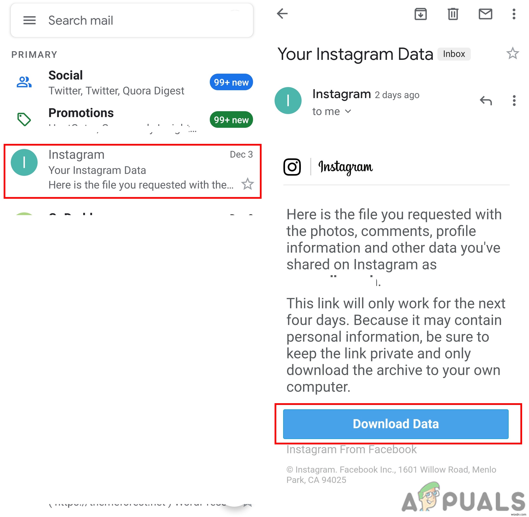 डाउनलोड डेटा के माध्यम से हटाए गए Instagram संदेशों को कैसे पुनर्प्राप्त करें