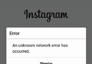 ठीक करें:Instagram पर अज्ञात नेटवर्क त्रुटि