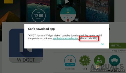 Google Play Store त्रुटि कोड 920 को कैसे ठीक करें