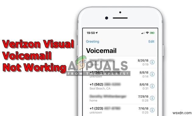 ठीक करें:Verizon Visual Voicemail काम नहीं कर रहा है