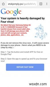 फिक्स:आपका सिस्टम चार वायरस से काफी क्षतिग्रस्त है 