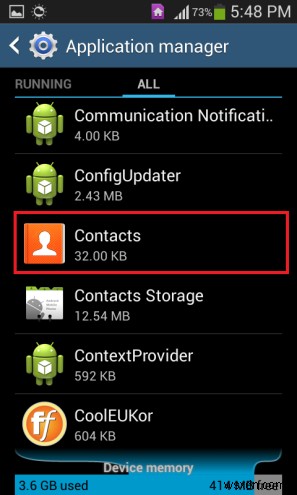 फिक्स:android.process.acore बंद हो गया है 