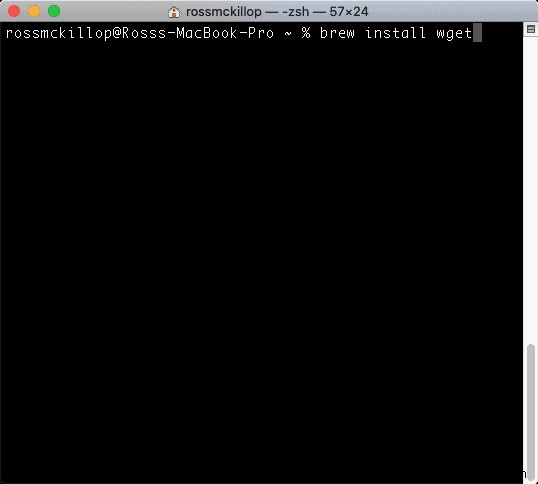 MacOS में wget कैसे स्थापित करें 