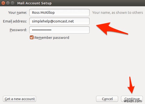 उबंटू लिनक्स में Comcast ईमेल कैसे सेटअप करें