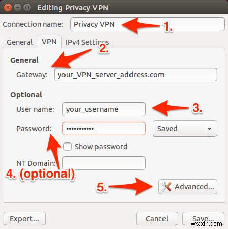 Ubuntu 14.04.2 (और पिछले संस्करण) में VPN कैसे सेट करें