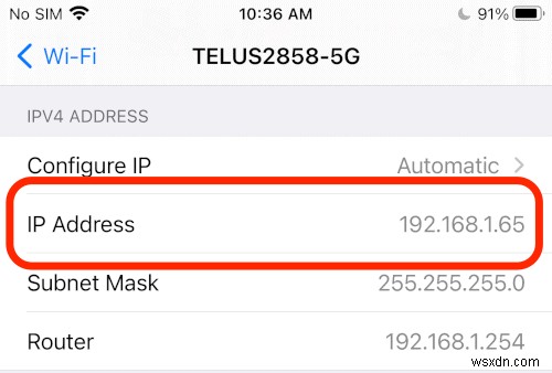 अपने iPhone या iPad पर IP या MAC पता कैसे निर्धारित करें