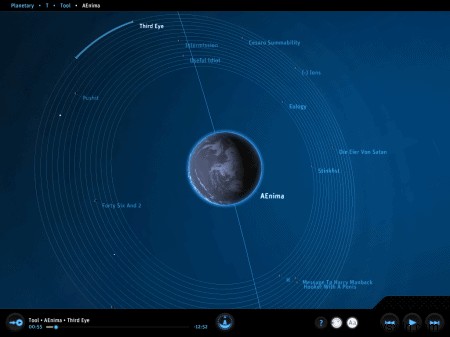 अपने iPad पर संगीत को अविश्वसनीय रूप से मज़ेदार विज्ञान-कथा ब्रह्मांड में निःशुल्क प्लैनेटरी ऐप में बदलें