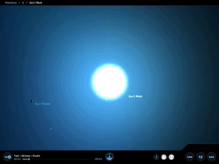 अपने iPad पर संगीत को अविश्वसनीय रूप से मज़ेदार विज्ञान-कथा ब्रह्मांड में निःशुल्क प्लैनेटरी ऐप में बदलें