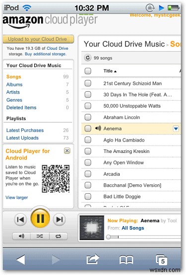 अमेजन क्लाउड प्लेयर के माध्यम से अपने iPhone पर MP3 कैसे चलाएं