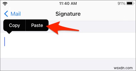 एक iPhone या iPad पर ईमेल के लिए एक कस्टम HTML हस्ताक्षर बनाएं 