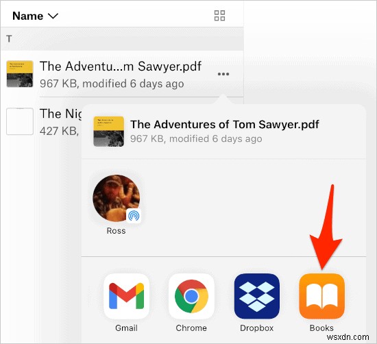 ड्रॉपबॉक्स का उपयोग करके Apple Books ऐप में PDF कैसे जोड़ें