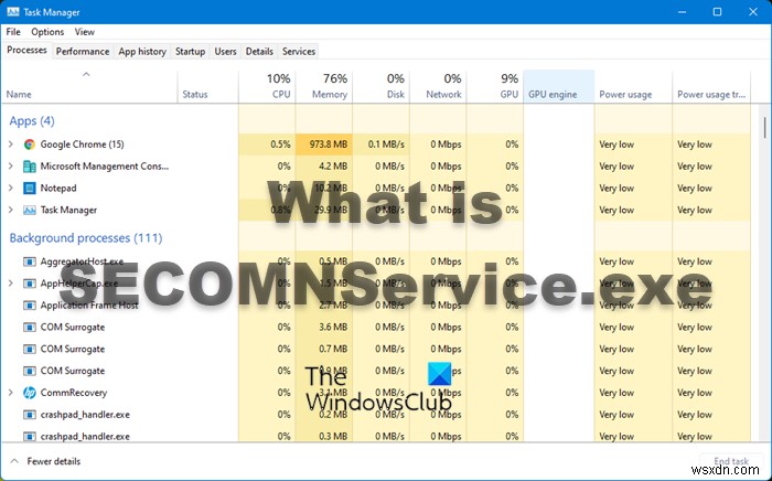 SECOMNService.exe क्या है? क्या मैं इसे अक्षम कर सकता हूं? 