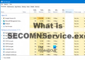 SECOMNService.exe क्या है? क्या मैं इसे अक्षम कर सकता हूं? 