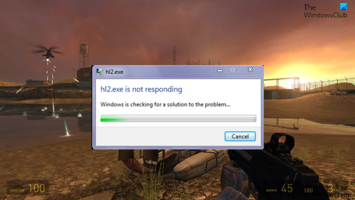 फिक्स hl2.exe प्रतिक्रिया नहीं दे रहा है या विंडोज पीसी पर काम करना बंद कर दिया है 