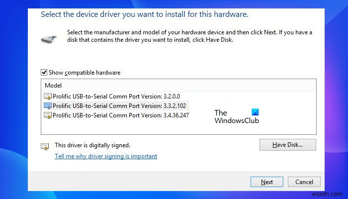 Windows 11 पर PL2303 (विपुल) ड्राइवर कैसे स्थापित करें 
