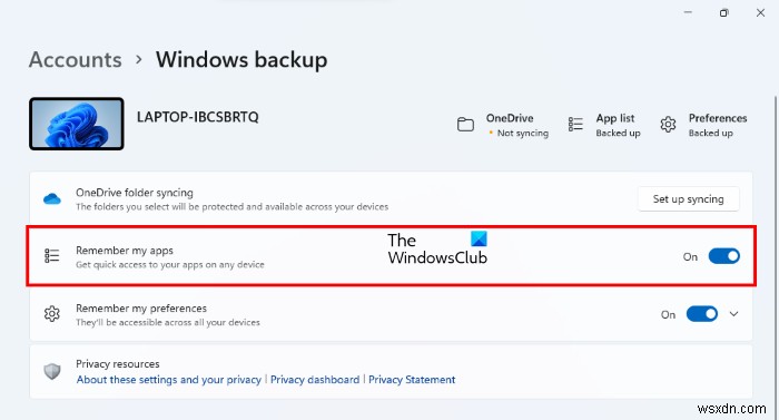 Windows 11 में मेरे ऐप्स याद रखें को सक्षम या अक्षम कैसे करें 