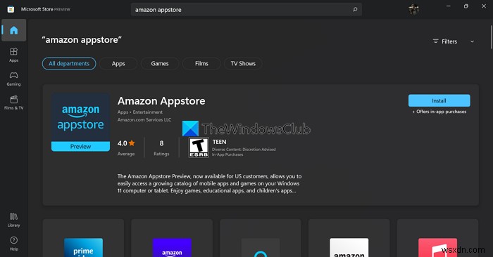 Windows 11 पर Amazon Appstore का उपयोग कैसे करें 