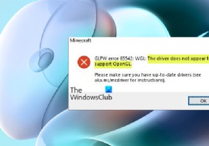 ड्राइवर OpenGL Minecraft त्रुटि का समर्थन नहीं करता है