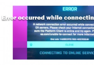 युद्धक्षेत्र 2042 खेलते समय ईए सर्वर से कनेक्ट करते समय त्रुटि हुई 
