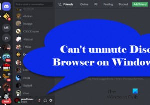 विंडोज पीसी पर डिस्कॉर्ड ब्राउज़र को अनम्यूट नहीं कर सकता 