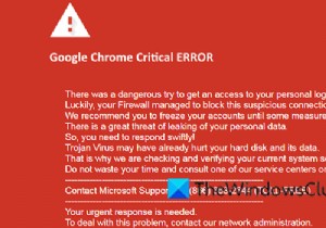Windows PC पर Google Chrome गंभीर त्रुटि ठीक करें