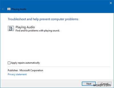 Windows Audio Service को ध्वनि वापस पाने के लिए लॉगिन पर पुनरारंभ करने की आवश्यकता है
