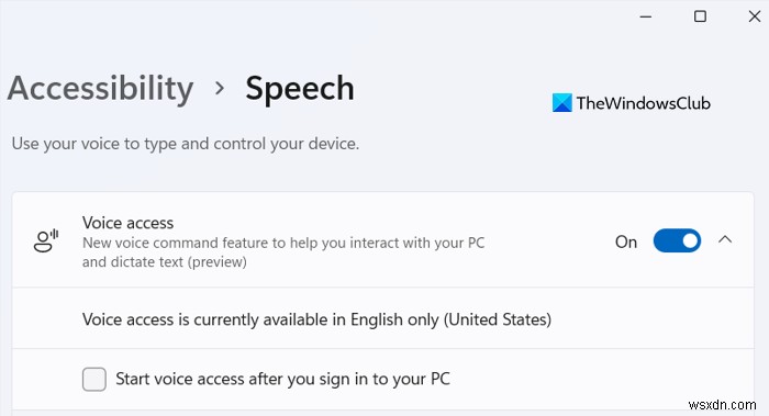 विंडोज 11 में वॉयस एक्सेस कैसे इनेबल करें 