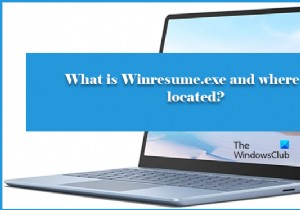 winresume.exe क्या है और यह कहाँ स्थित है? 