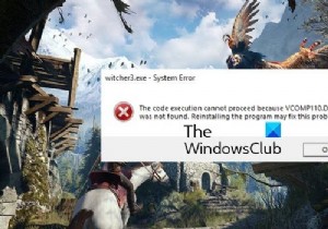 फिक्स Witcher 3 VCOMP110.dll त्रुटि नहीं मिली 