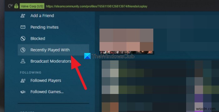 Steam पर उपयोगकर्ताओं को कैसे खोजें